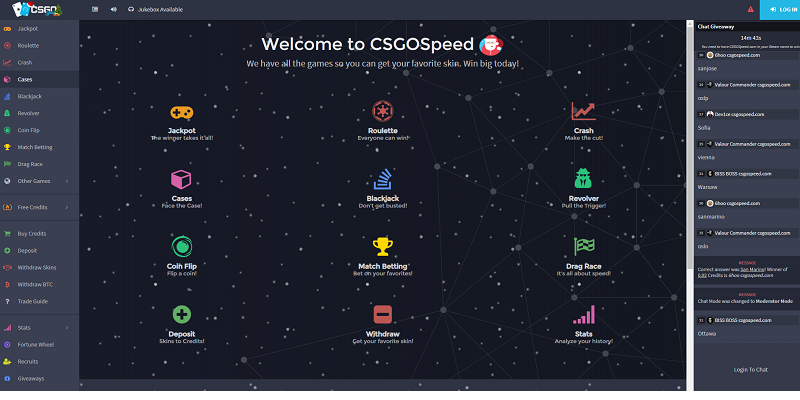 CSGOspeed.com website
